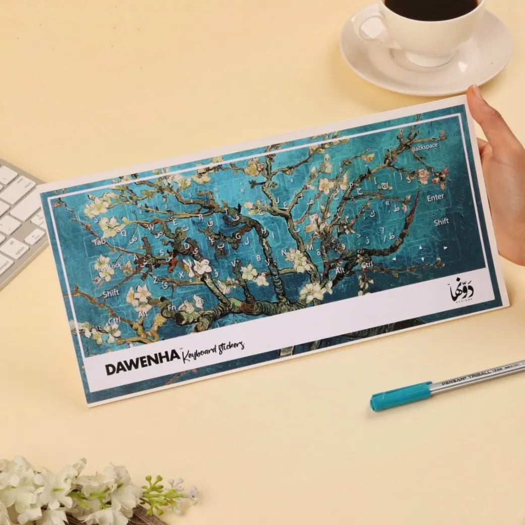 keyboard sticker | Almond Blossoms