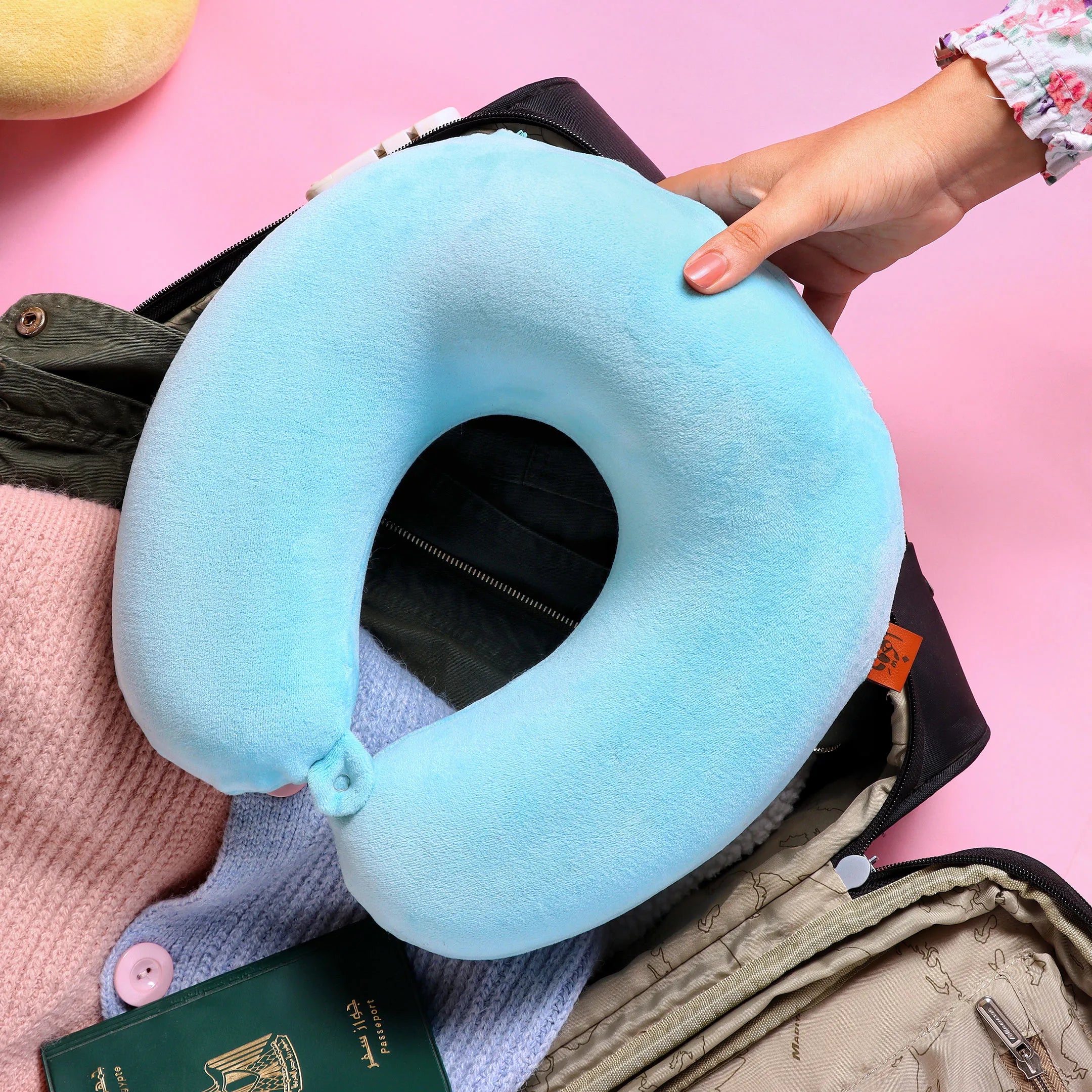 Neck Pillow by Dawenha | Baby Blue