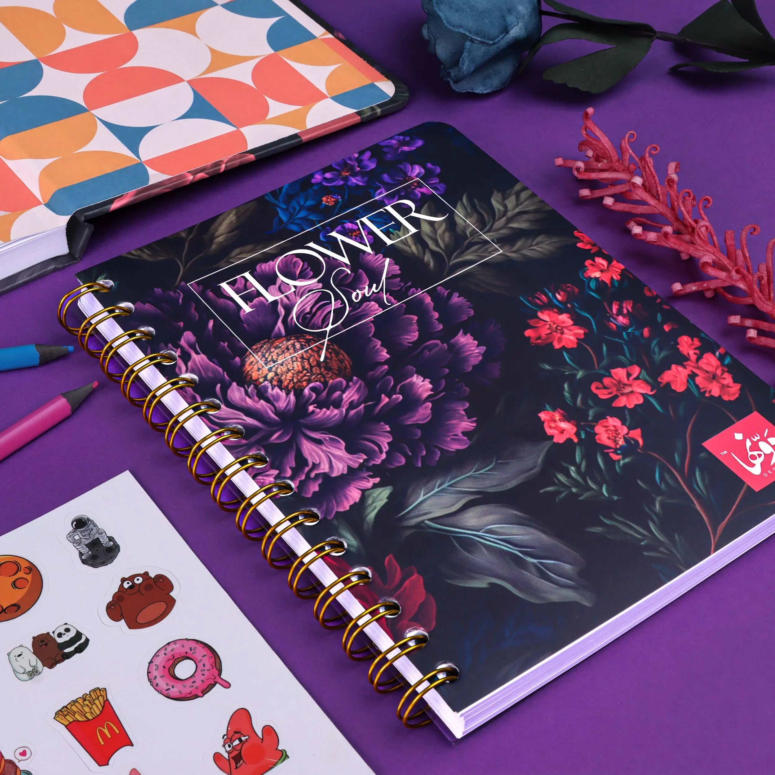 Floral Symphony | Safezone Notebook (Wired/HardCover)