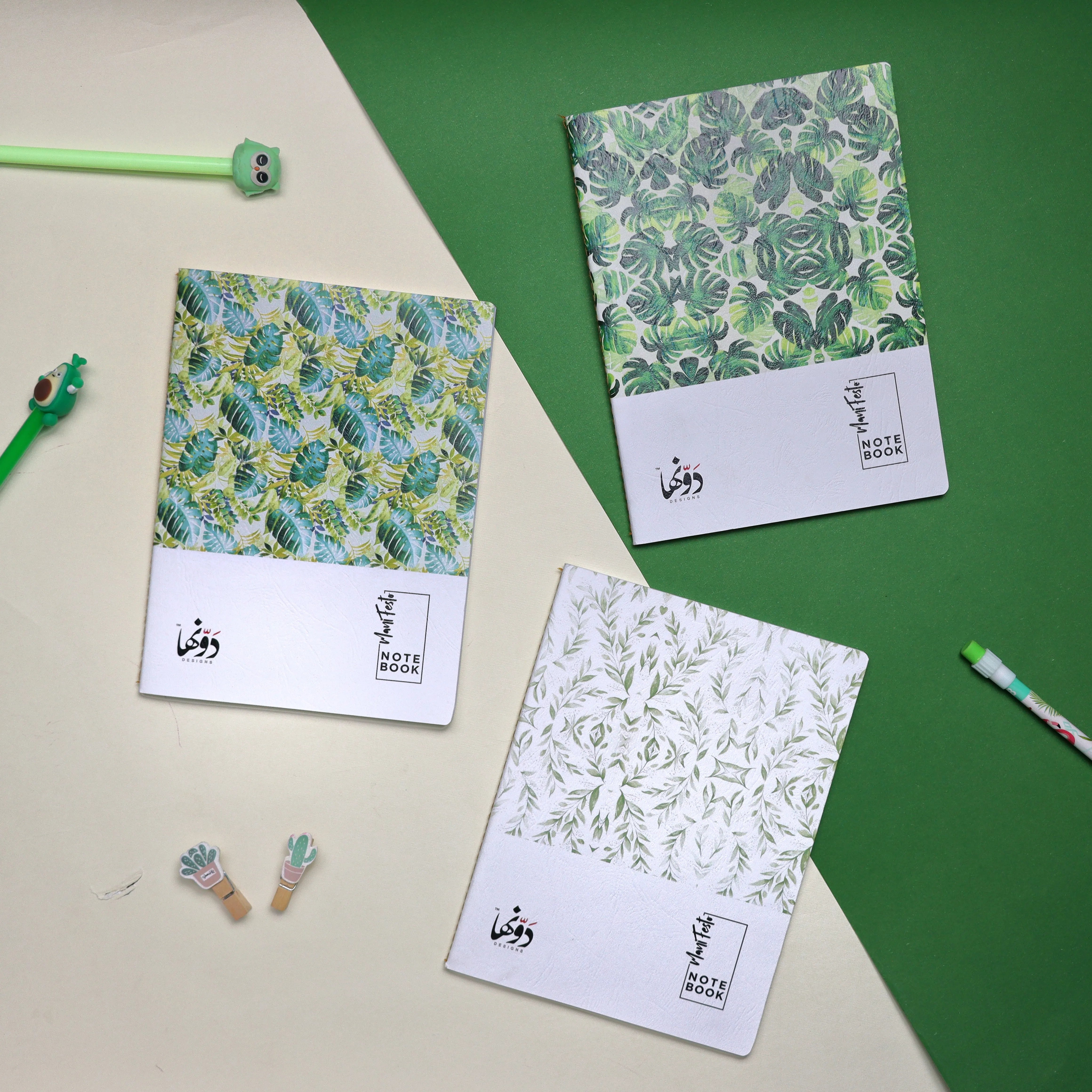 Green Rainforest | Manifesto 3 notebooks set