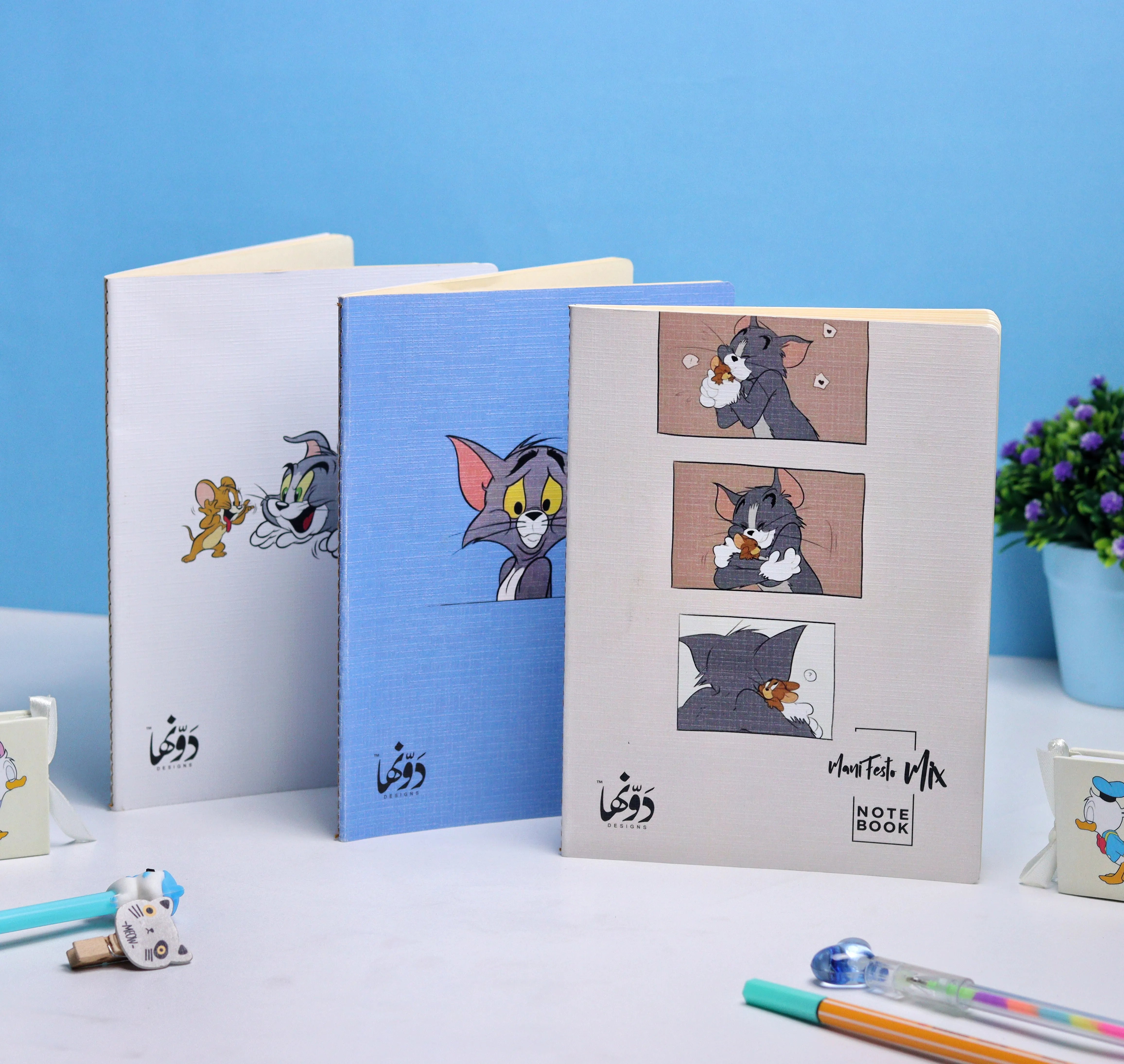 Tom & Jerry | Manifesto Mix 3 notebooks set  (Blank + Dotted + Squ