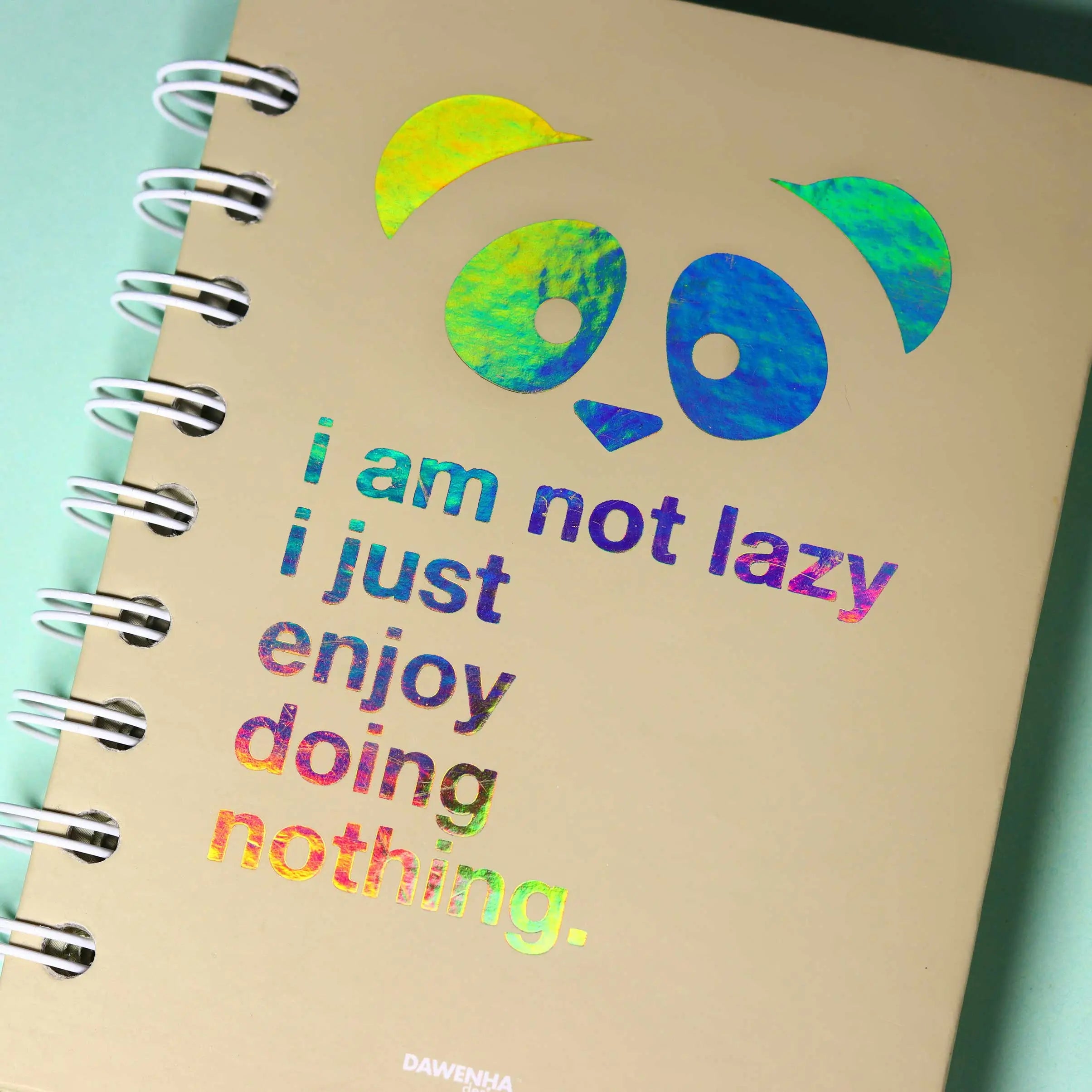 Lazy Panda Pastel Notebook