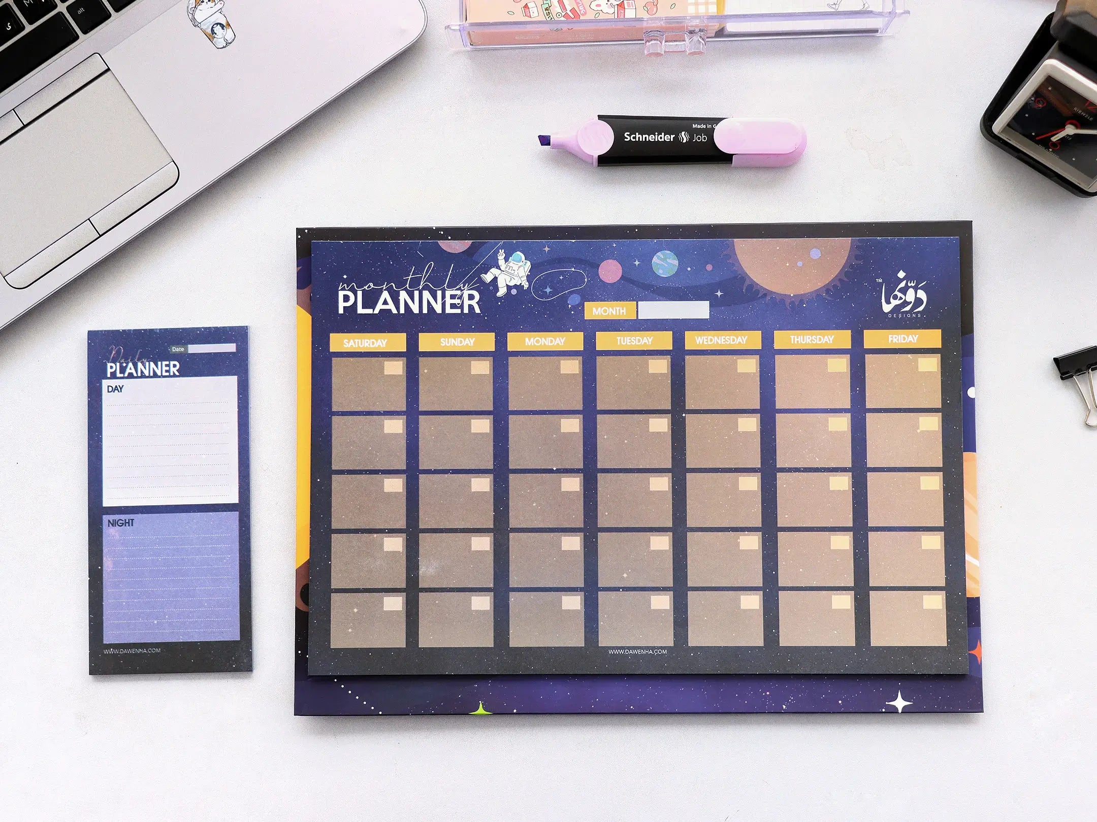 Spaceship Desk Calendar