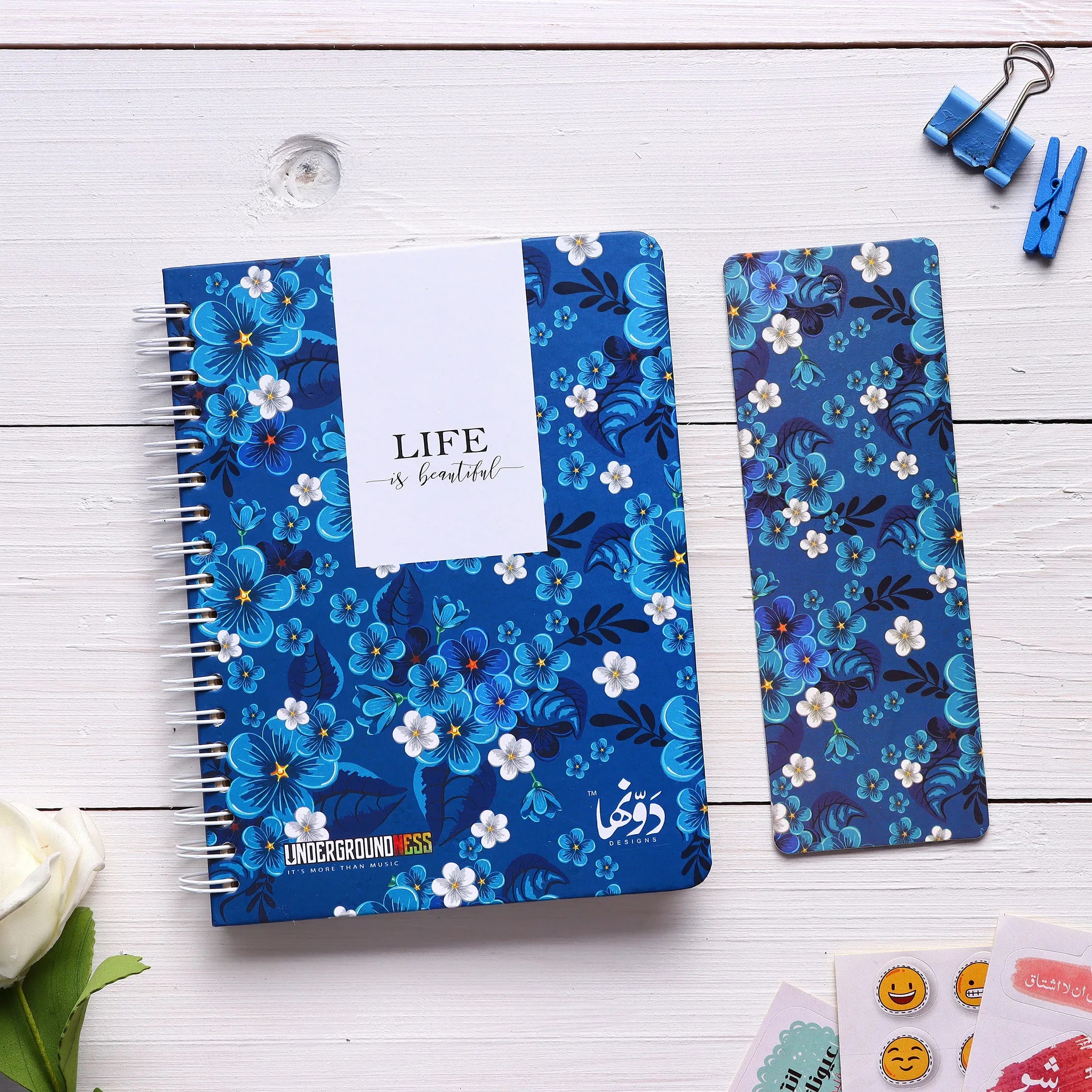 Blue Flowers | Pocket Notebook