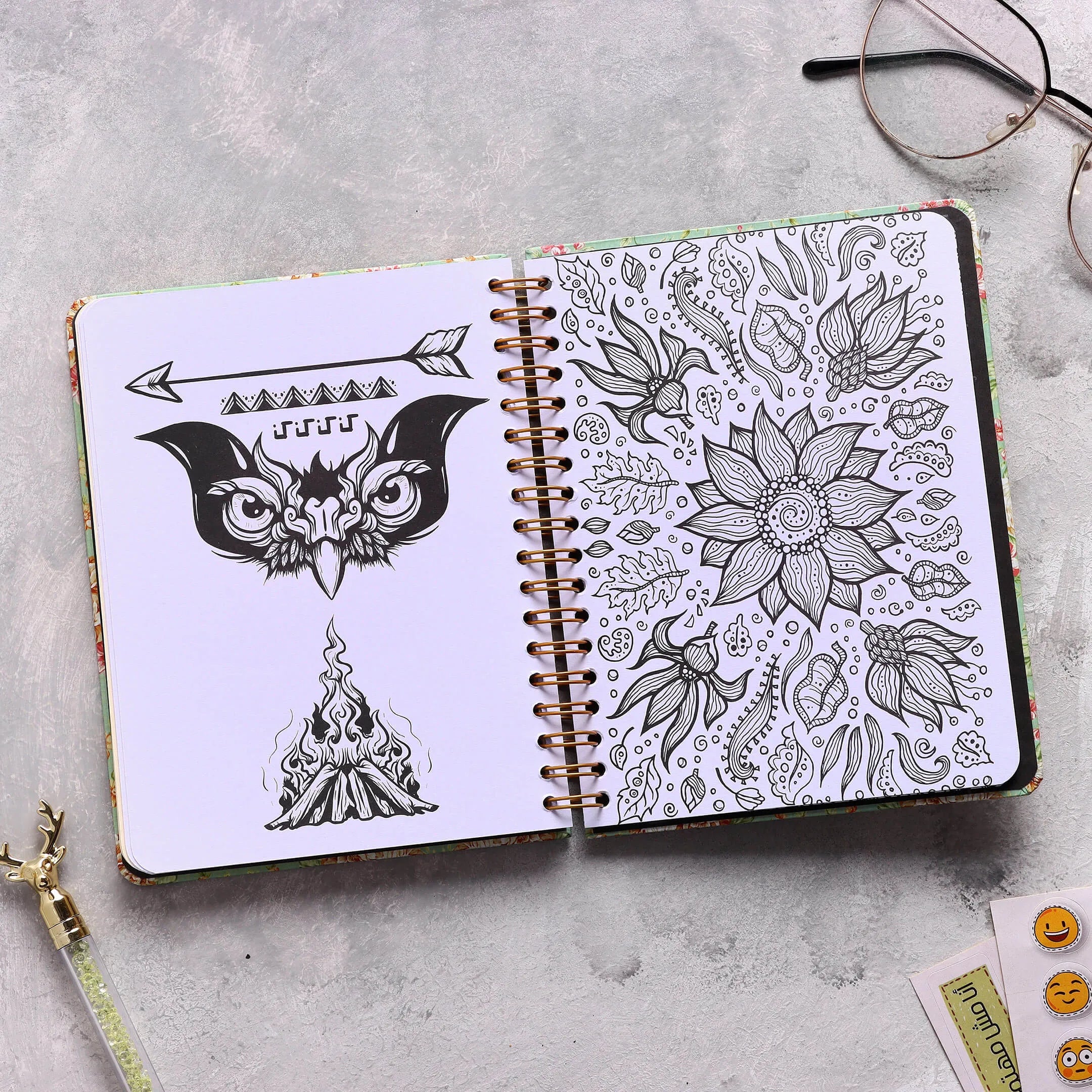 Blue Flowers | Pocket Notebook