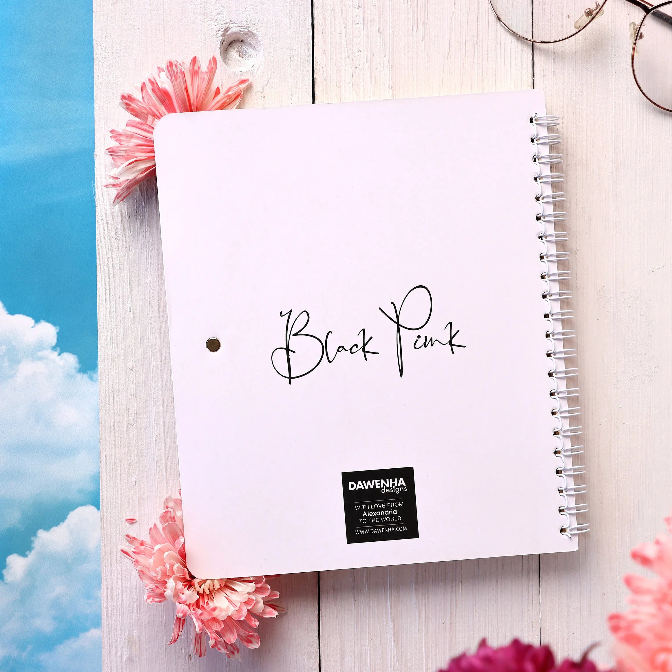 Black Pink Airplane Mood | Craft Notebook