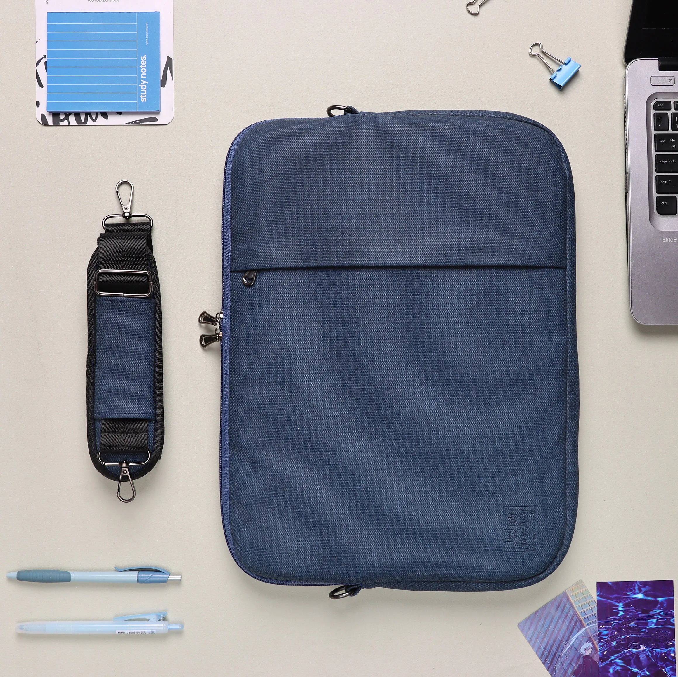 Shoulder Laptop Sleeve | Navy Blue