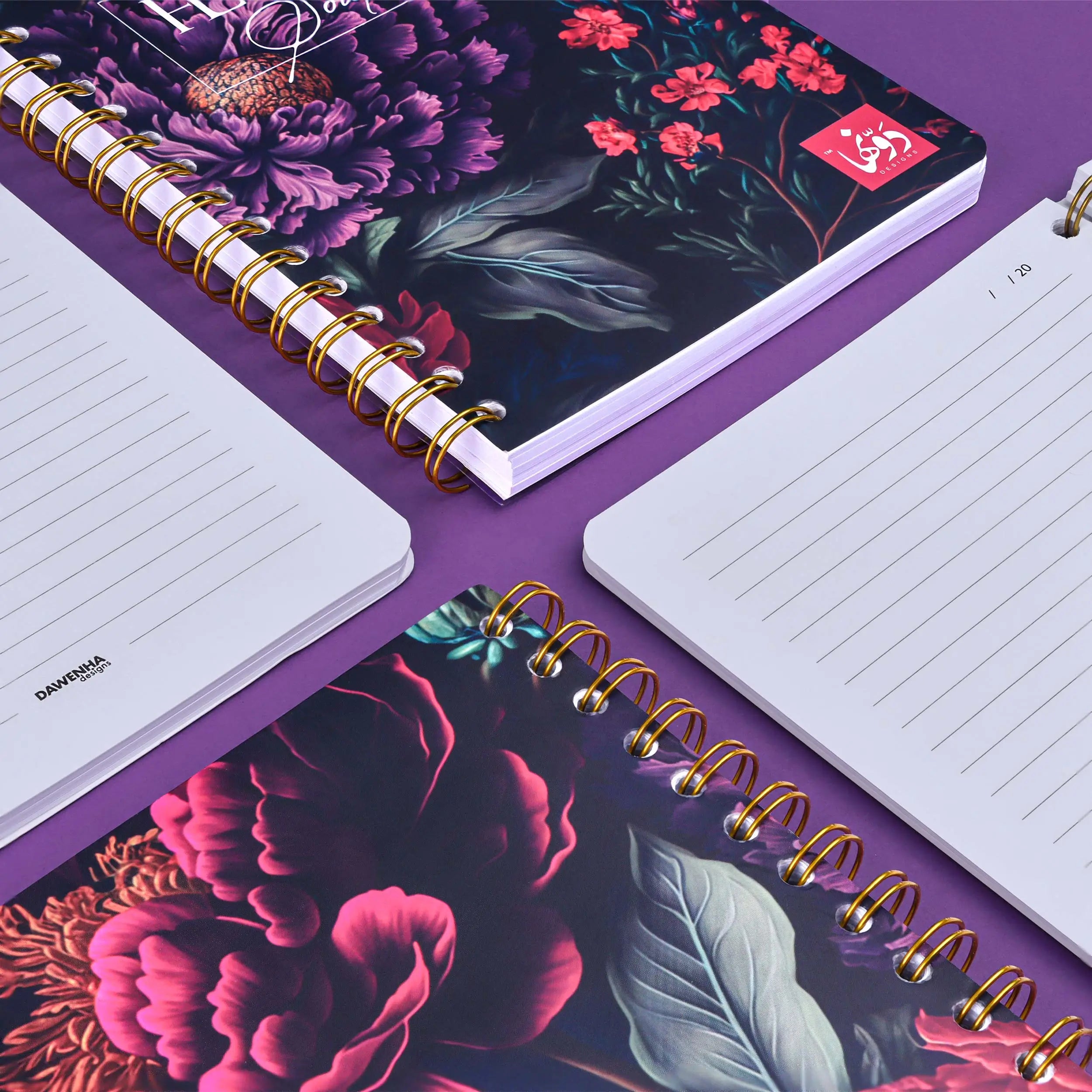 Floral Symphony | Safezone Notebook (Wired/HardCover)