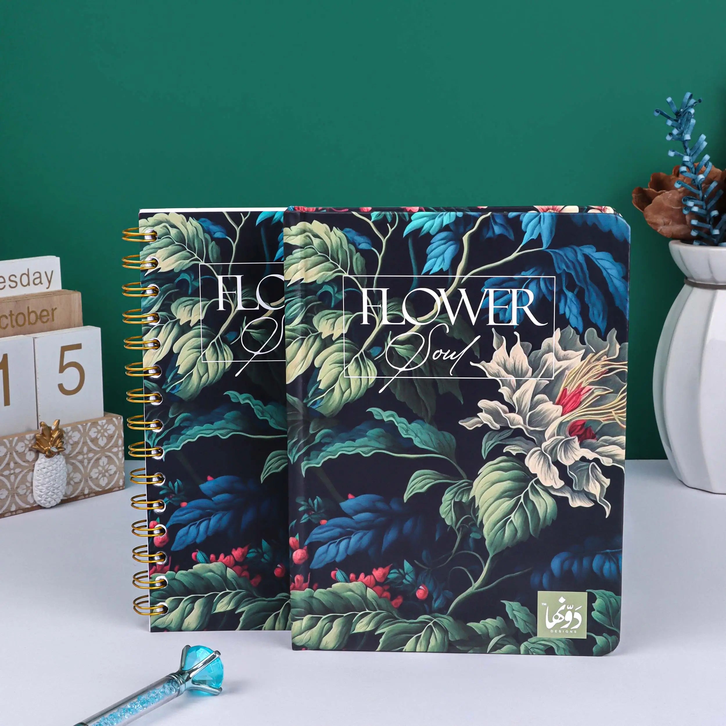 Botanical Green | Safezone Notebook (Wired/HardCover)