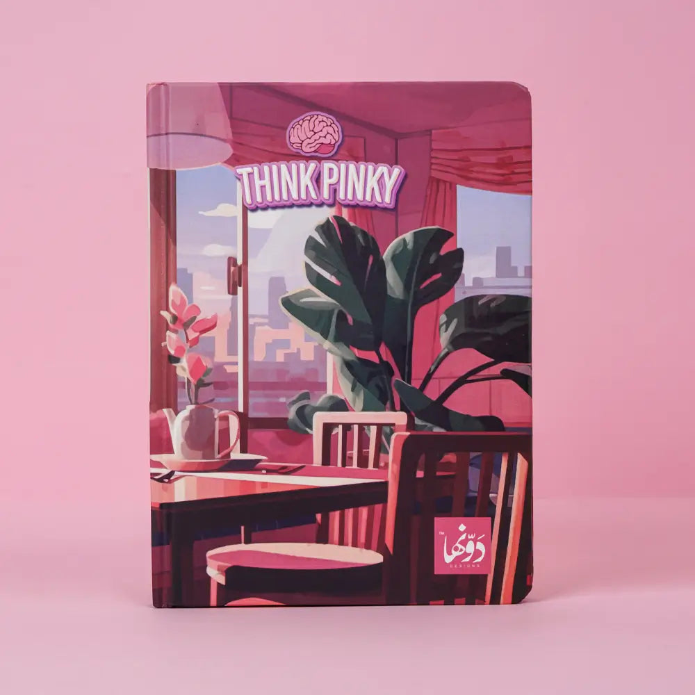 Pinky Cafe Vibes | Safezone Notebook (Wired/Hardvover)